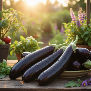 Brinjal Purple Long Seeds - F1 Hybrid (SUMMER/ WINTER) بینگن لمبا